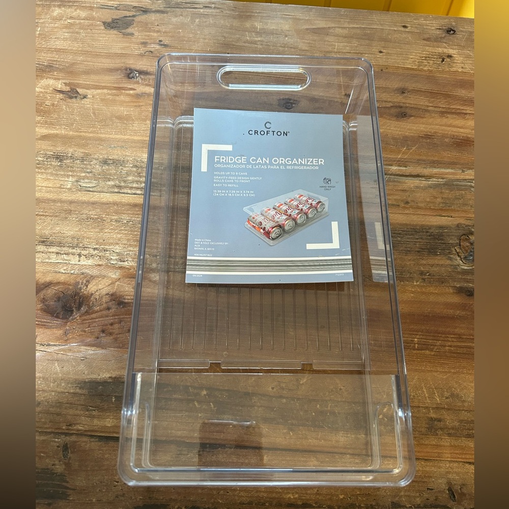 Crofton Clear Plastic Can Organizer with Gravity-Feed